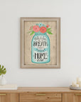 Youre Home Now Brown Framed Print Wall Art