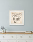 When All Else Fails 2 White Framed Print Bathroom Wall Art