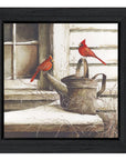 Waiting For Spring Black Framed Print Wall Art