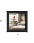 Waiting For Spring Black Framed Print Wall Art