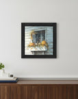 Window Dressing Black Framed Print Wall Art