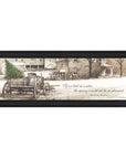 Winter Black Framed Print Wall Art