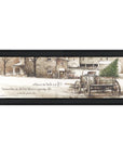 Winter Black Framed Print Wall Art
