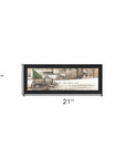 Winter Black Framed Print Wall Art