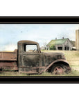 Vintage Farm Trucks I 2 Black Framed Print Wall Art