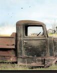 Vintage Farm Trucks I 2 Black Framed Print Wall Art