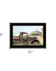 Vintage Farm Trucks I 2 Black Framed Print Wall Art