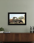 Vintage Farm Trucks I 2 Black Framed Print Wall Art