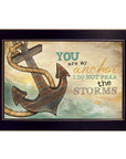 You Are my Anchor Black Framed Print Wall Art