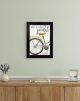 When In Doubt Black Framed Print Wall Art