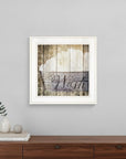 Wash 1 White Framed Print Bathroom Wall Art