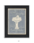 Wash Your Hands 7 Black Framed Print Bathroom Wall Art