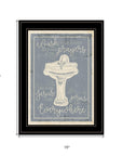 Wash Your Hands 8 Black Framed Print Bathroom Wall Art