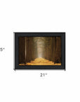 Yellow Path Black Framed Print Wall Art