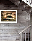 Wrong Lane 1 White Framed Print Wall Art