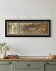 Walk in the Light 1 Black Framed Print Wall Art