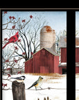 Winter Friends 6 Black Framed Print Wall Art