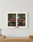 Warm Summers Eve 4 White Framed Print Wall Art