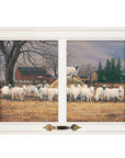 Wool Gathering 2 White Framed Print Wall Art