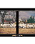 Wool Gathering 3 Black Framed Print Wall Art