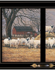 Wool Gathering 3 Black Framed Print Wall Art