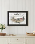 Whats Your Hurry 2 Black Framed Print Wall Art