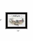 Whats Your Hurry 2 Black Framed Print Wall Art