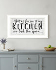 We lick the Spoon 1 White Framed Print Kitchen Wall Art
