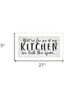 We lick the Spoon 1 White Framed Print Kitchen Wall Art