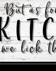 We lick the Spoon 2 Black Framed Print Kitchen Wall Art