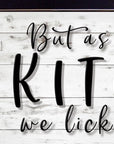 We lick the Spoon 3 Black Framed Print Kitchen Wall Art