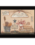 Wash Room 3 Black Framed Print Bathroom Wall Art