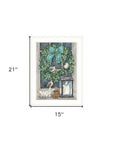 Winter Wreath 1 White Framed Print Wall Art