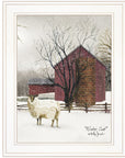 Winter Coat 1 White Framed Print Wall Art