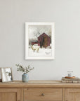 Winter Coat 1 White Framed Print Wall Art