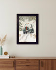 Winter Park 2 Black Framed Print Kitchen Wall Art
