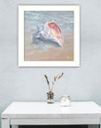Whelk White Framed Print Wall Art