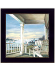 Waiting on Sunset 2 Black Framed Print Wall Art