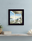 Waiting on Sunset 2 Black Framed Print Wall Art