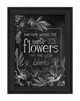 Yet to Bloom 4 Black Framed Print Wall Art