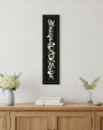 Welcome Sign I 3 Black Framed Print Wall Art