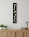 Welcome Sign I 4 White Framed Print Wall Art