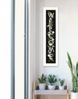 Welcome Sign I 1 White Framed Print Wall Art