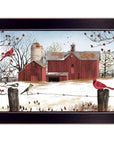 Winter Friends 1 Black Framed Print Wall Art
