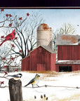 Winter Friends 1 Black Framed Print Wall Art