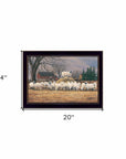 Wool Gathering 1 Black Framed Print Wall Art