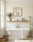 When All Else Fails 1 Brown Framed Print Bathroom Wall Art