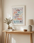 Who You Think You Are 2 White Framed Print Wall Art