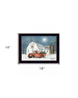 Wintry Weather 1 Black Framed Print Wall Art