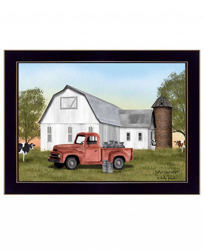 YAll Need Milk 3 Black Framed Print Wall Art